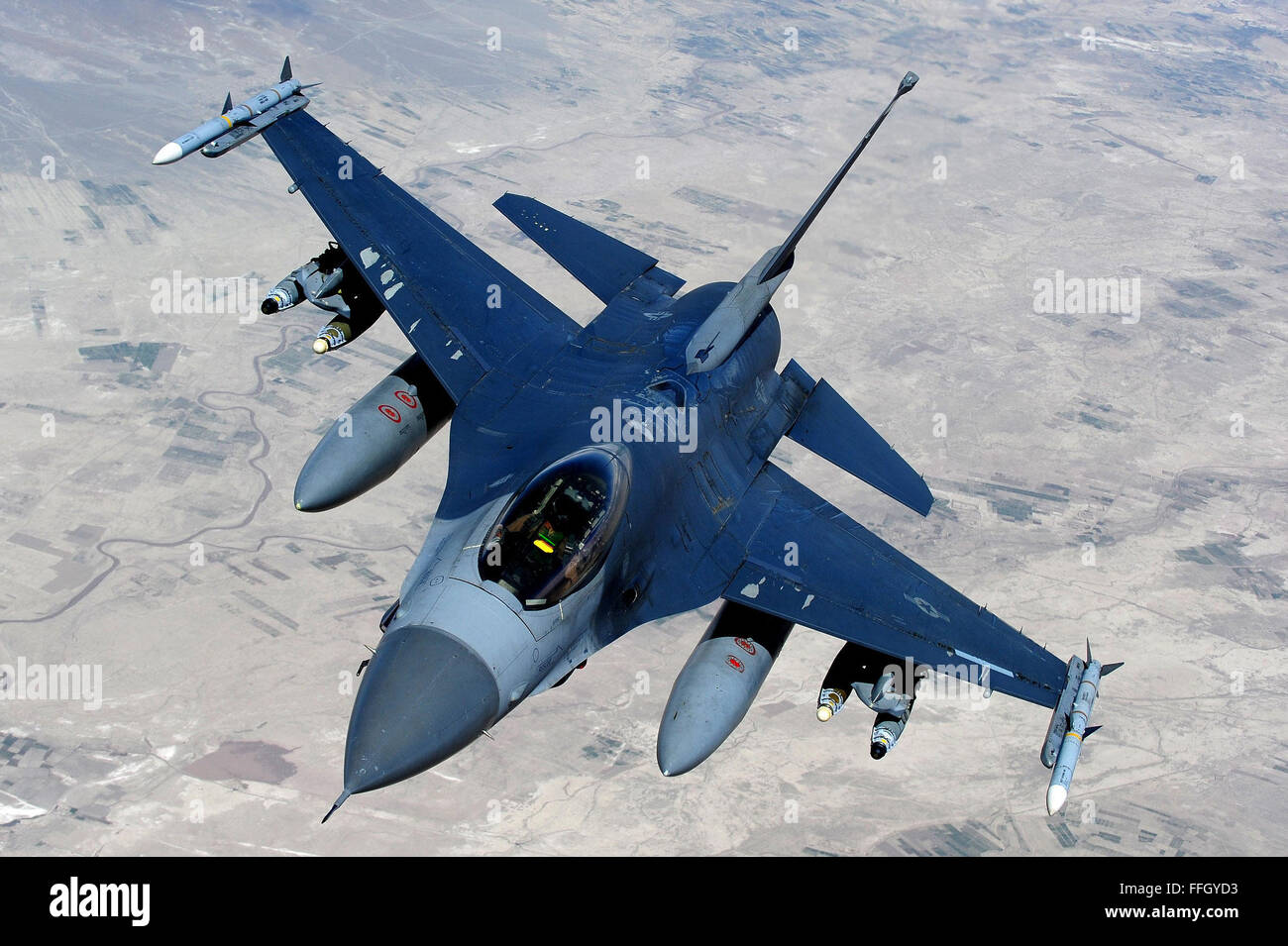 F-16 Fighting Falcon Stock Photo