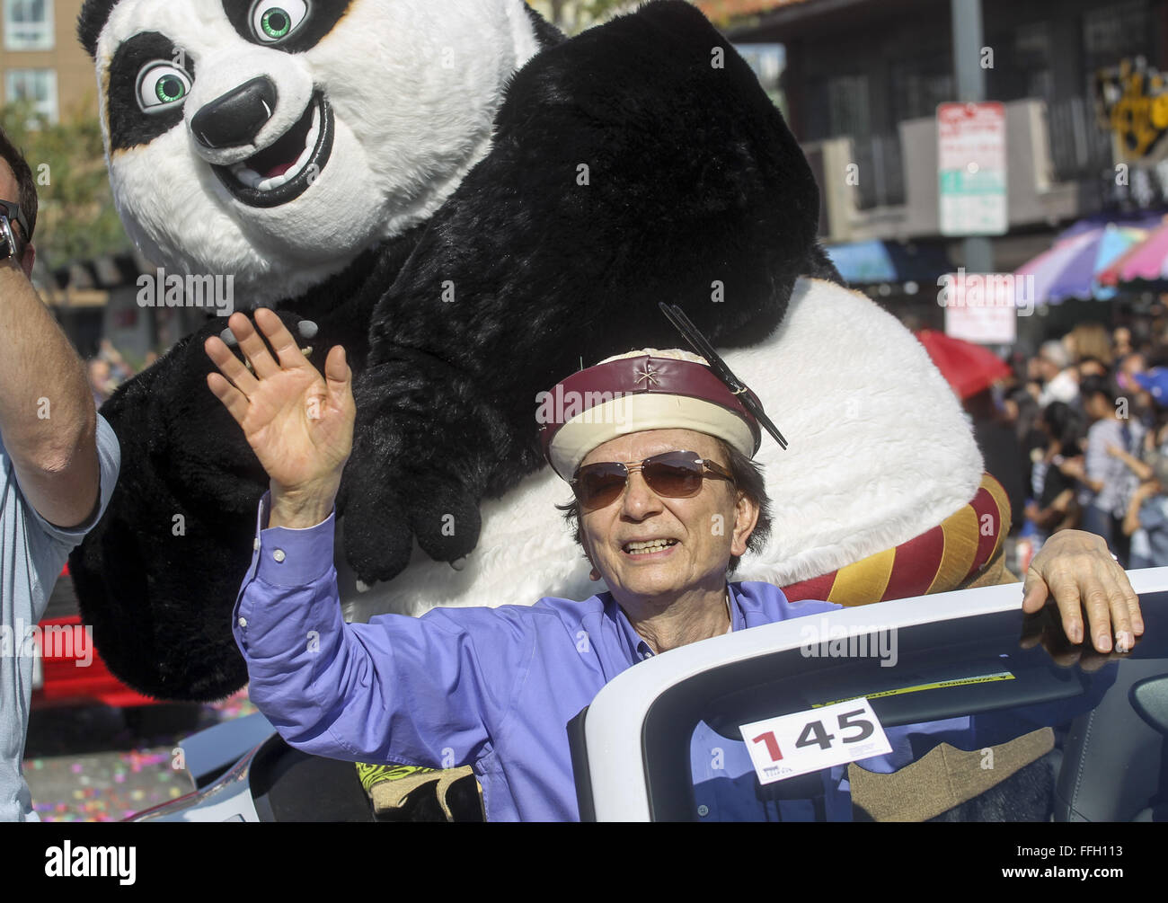 Los Angeles, California, USA. 13th Feb, 2016. Actor James Hong and Po