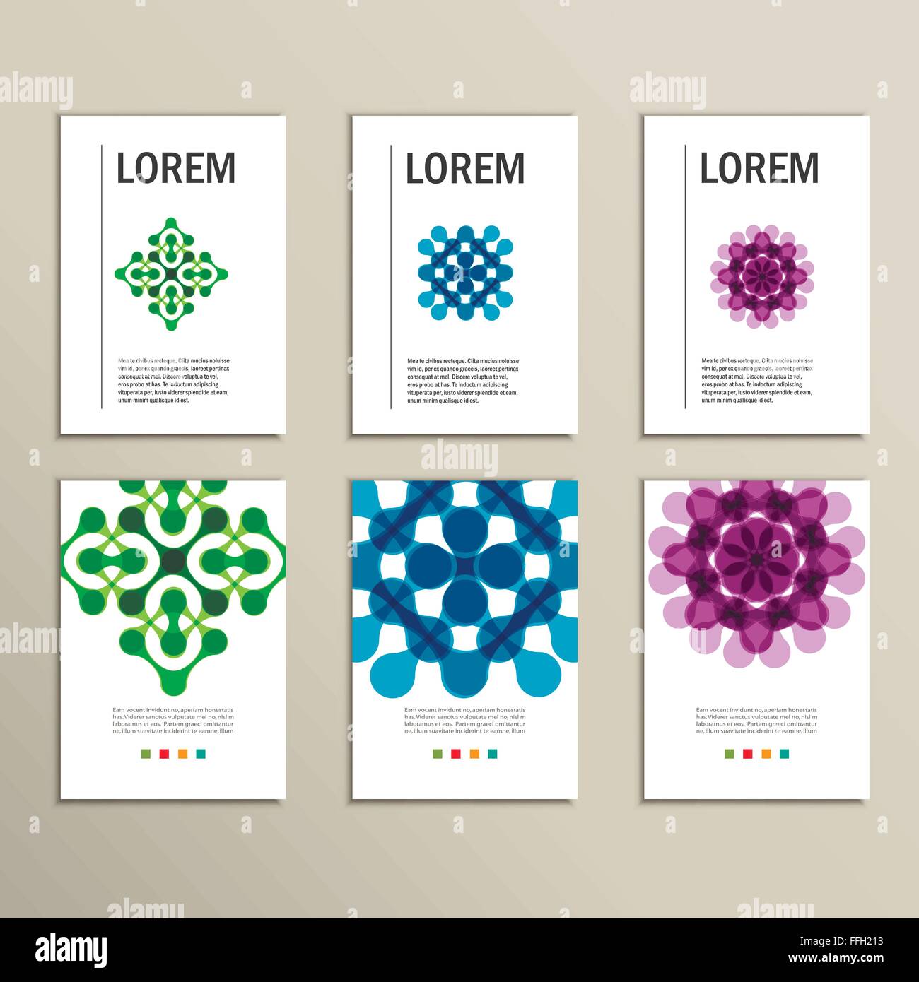 Set modern technology symbol concept. Vector design template Stock ...