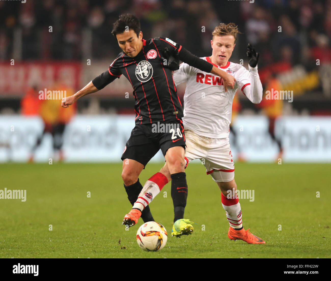 Cologne, Germany. 13th Feb, 2016. FC Koeln vs Eintracht Frankfurt