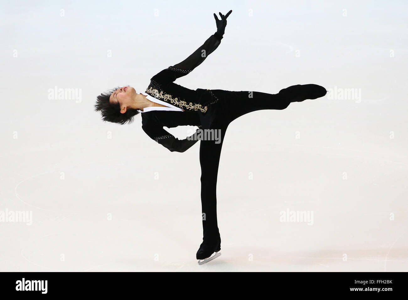 Lillehammer, Norway. 13th Feb, 2016. Koshiro Shimada (JPN) Figure Skating : Men's Short Program at Hamar Olympic Amphitheatre during the Lillehammer Youth Olympic Games 2016 in Lillehammer, Norway . Credit:  Shingo Ito/AFLO SPORT/Alamy Live News Stock Photo