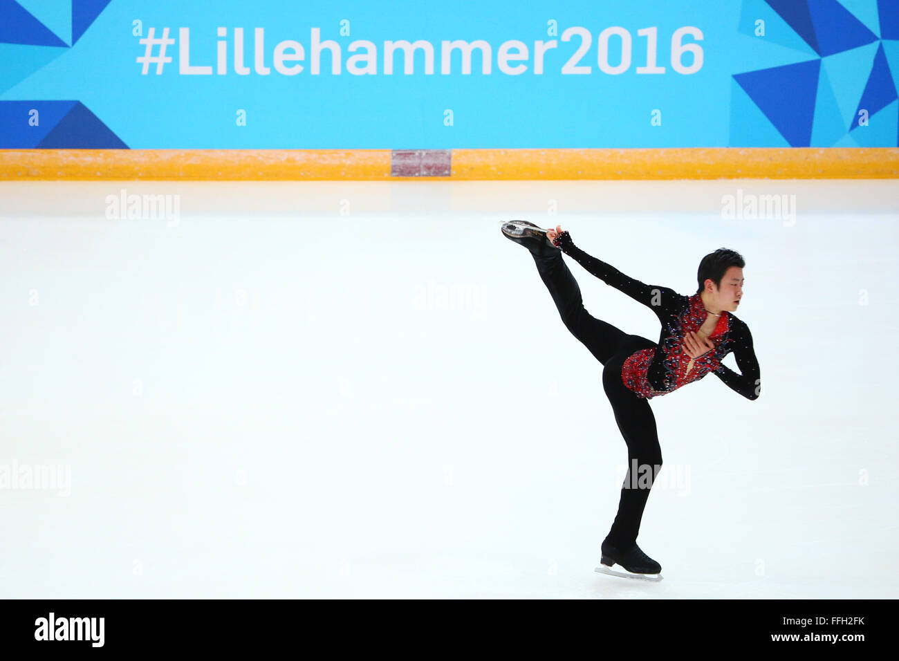 Lillehammer, Norway. 13th Feb, 2016. Sota Yamamoto (JPN) Figure Skating : Men's Short Program at Hamar Olympic Amphitheatre during the Lillehammer Youth Olympic Games 2016 in Lillehammer, Norway . Credit:  Shingo Ito/AFLO SPORT/Alamy Live News Stock Photo
