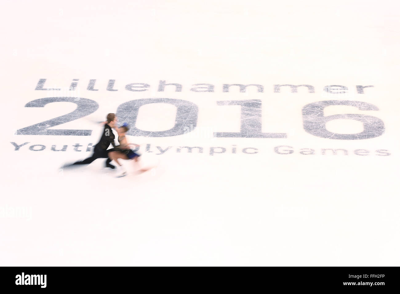 Lillehammer, Norway. 13th Feb, 2016. General View Figure Skating : at Hamar Olympic Amphitheatre during the Lillehammer Youth Olympic Games 2016 in Lillehammer, Norway . Credit:  Shingo Ito/AFLO SPORT/Alamy Live News Stock Photo