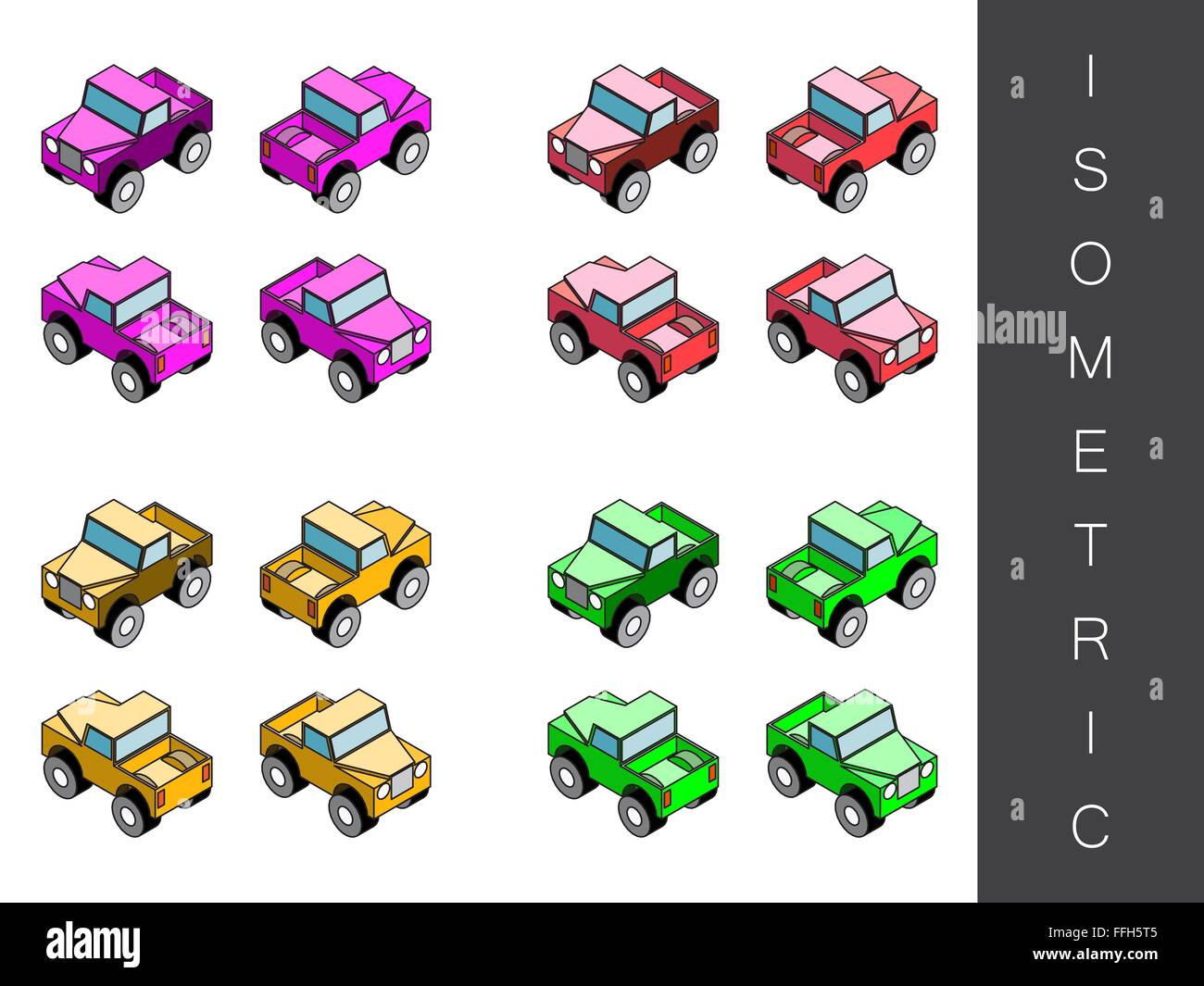 Isometric transport icon set Stock Vector Image & Art - Alamy