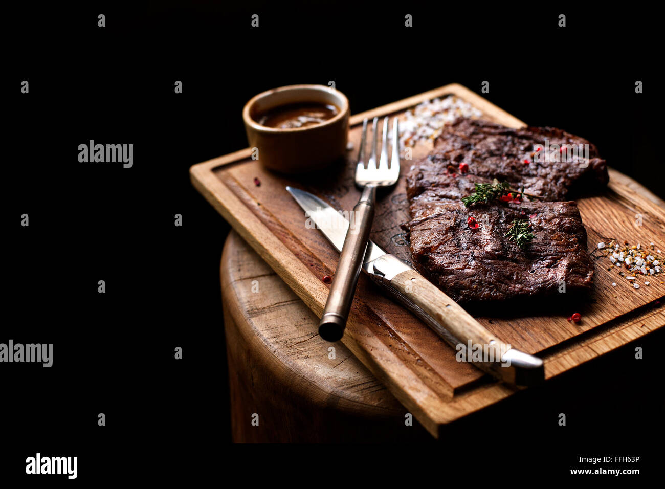 Marinated beef steak hires stock photography and images Alamy
