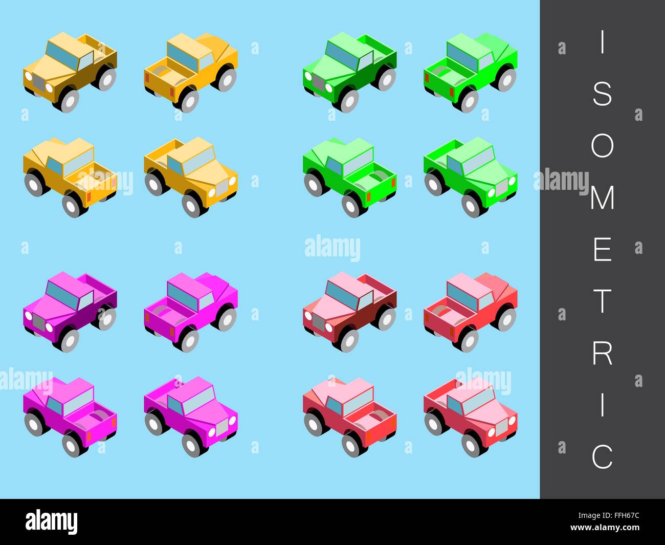Isometric transport icon set Stock Vector Image & Art - Alamy