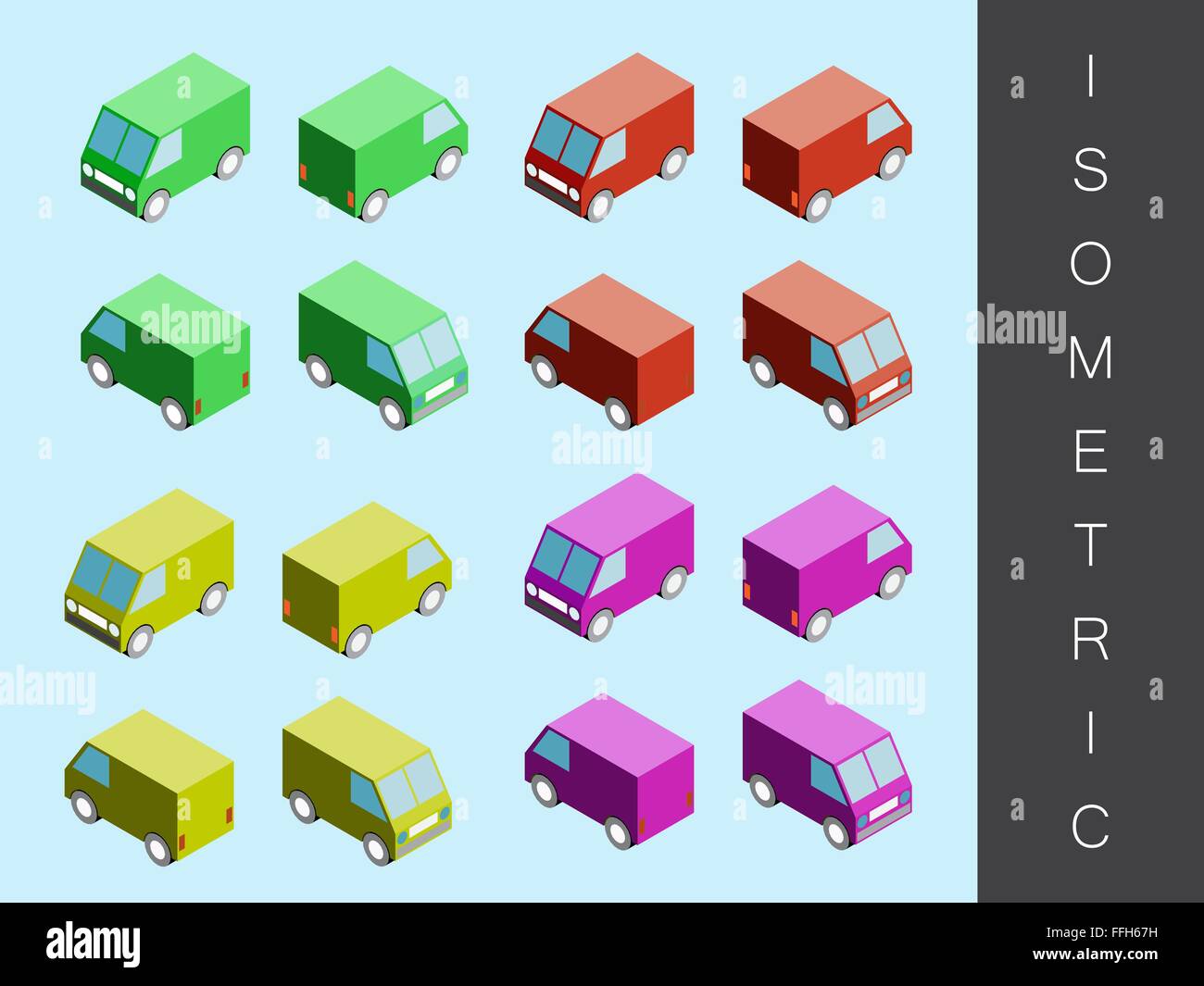 Isometric transport icon set Stock Vector Image & Art - Alamy