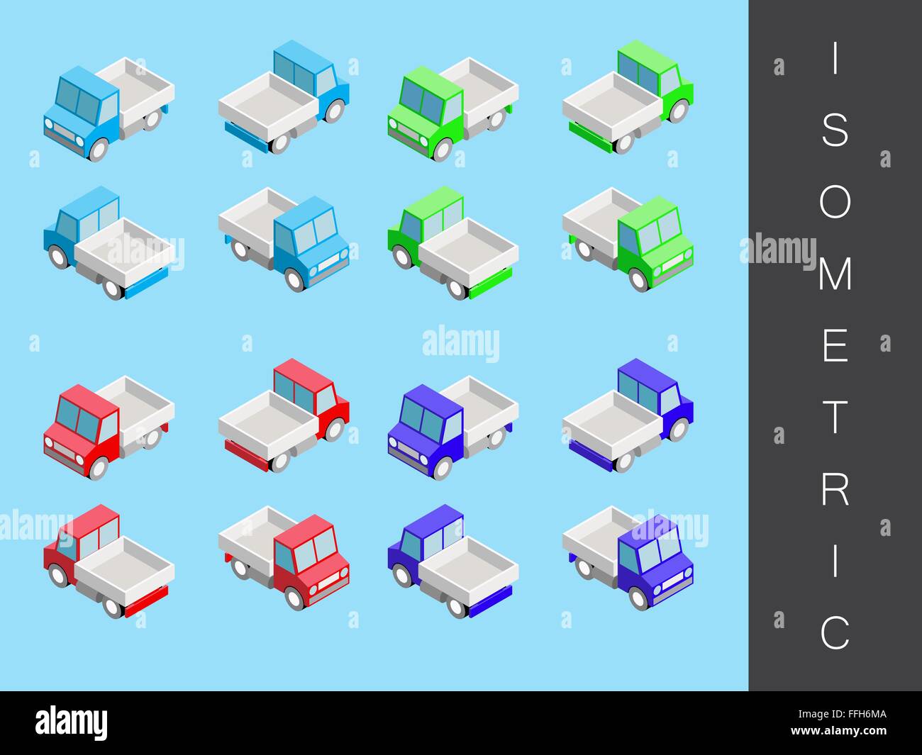 Isometric transport icon set Stock Vector Image & Art - Alamy