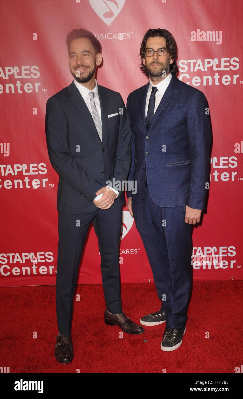 Mike Shinoda, Rob BourdonMike Shinoda, Rob Bourdon at arrivals for MusiCares Person Of The Year Dinner, Los Angeles Convention Center, Los Angeles, CA February 13, 2016. Photo By: Elizabeth Goodenough/Everett Collection Stock Photo