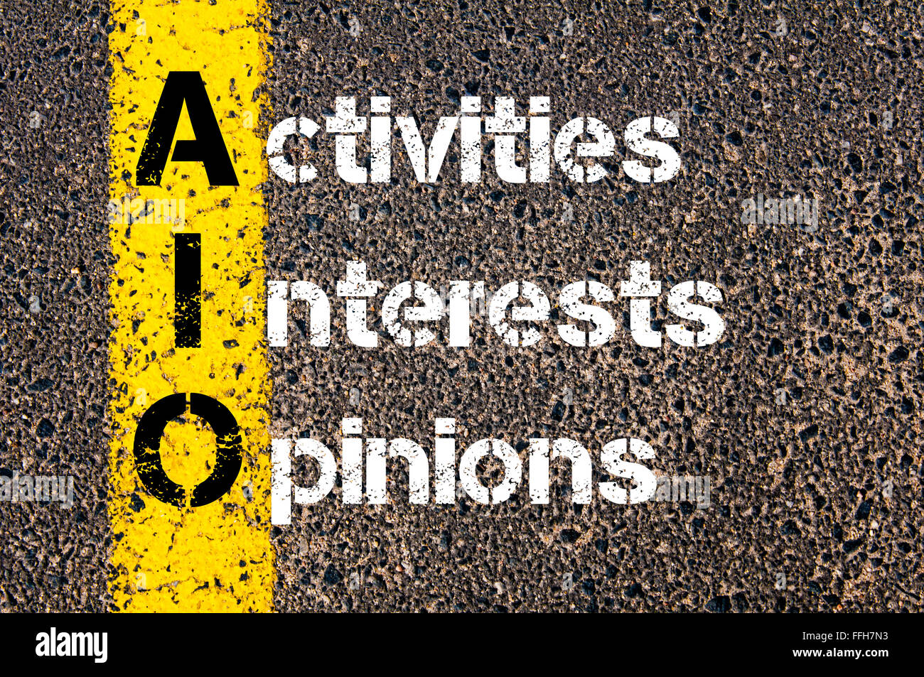 Faaliyetler, ilgi alanları ve görüşler (Activities, interests, and