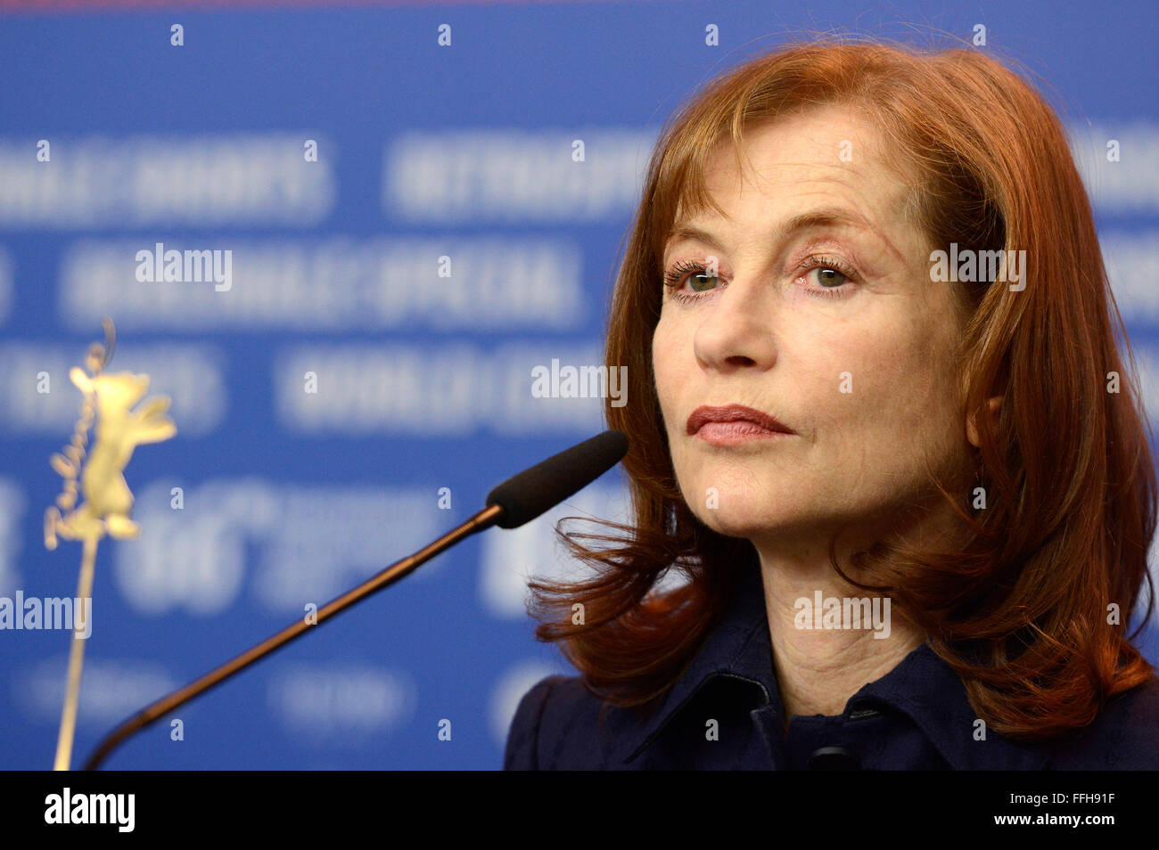 Isabelle Huppert during the 'L'avenir/Things to Come' press conference