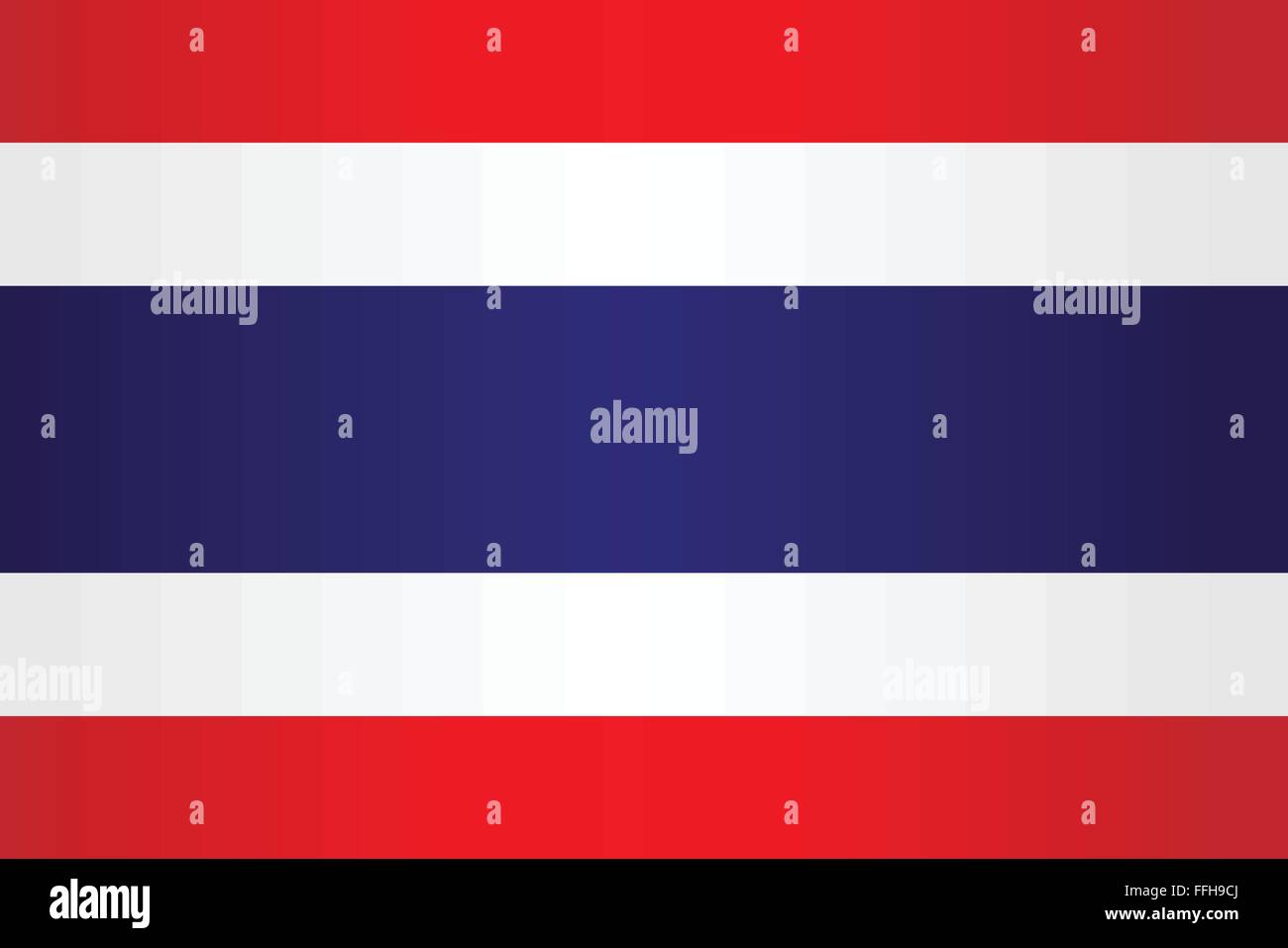 The red white and blue striped flag of Thailand Stock Vector Image & Art -  Alamy