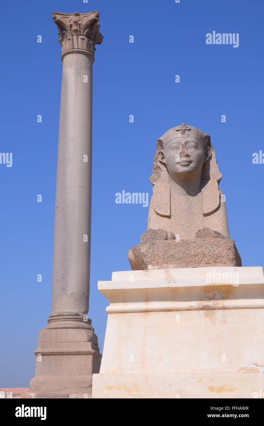Pompey's Pillar is a Roman triumphal column in Alexandria, Egypt, and ...