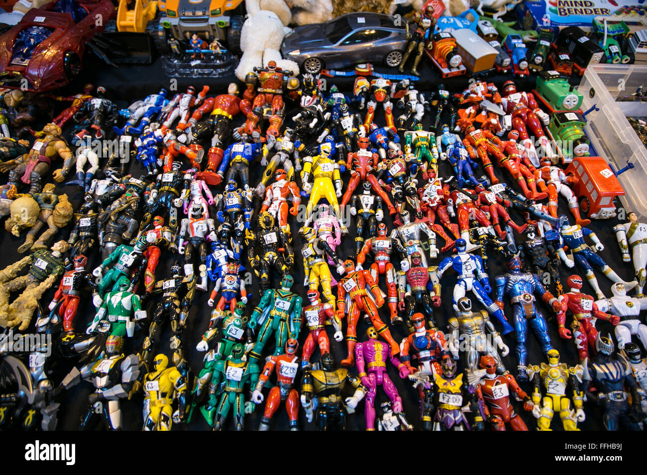 Birmingham, UK. 14th Feb, 2016. Toy Collectors Fair where people can buy antique and new collectable toys. Credit:  steven roe/Alamy Live News Stock Photo
