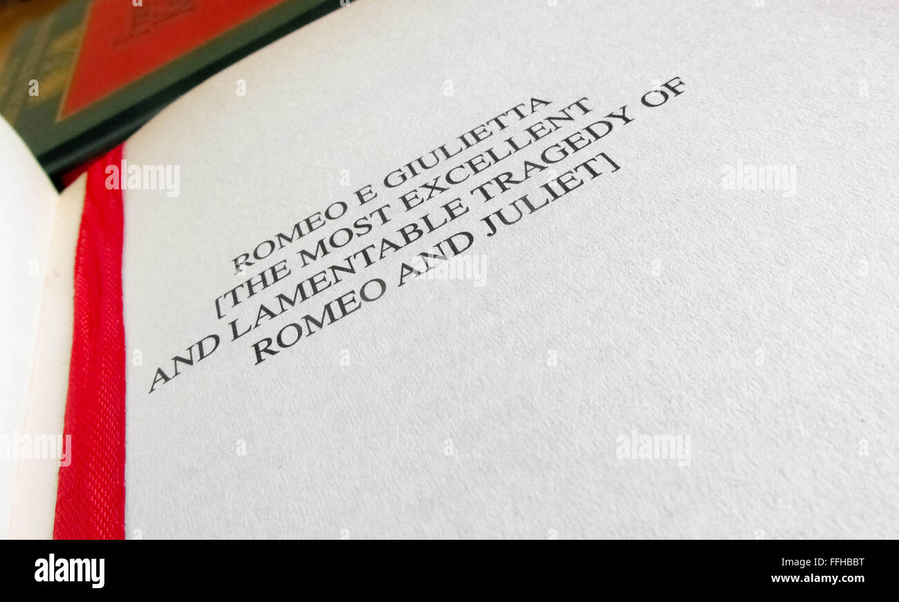 William Shakespeare literature Stock Photo