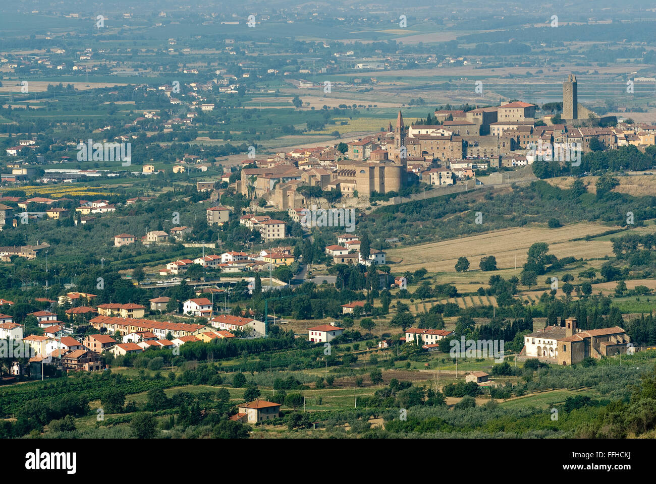 Castiglion fiorentino and surrounding, Tuscany, Italy Stock Photo - Alamy