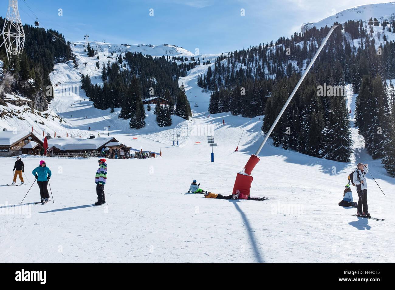 Flaine ski station in Grand Massif, French Alps Stock Photo Alamy