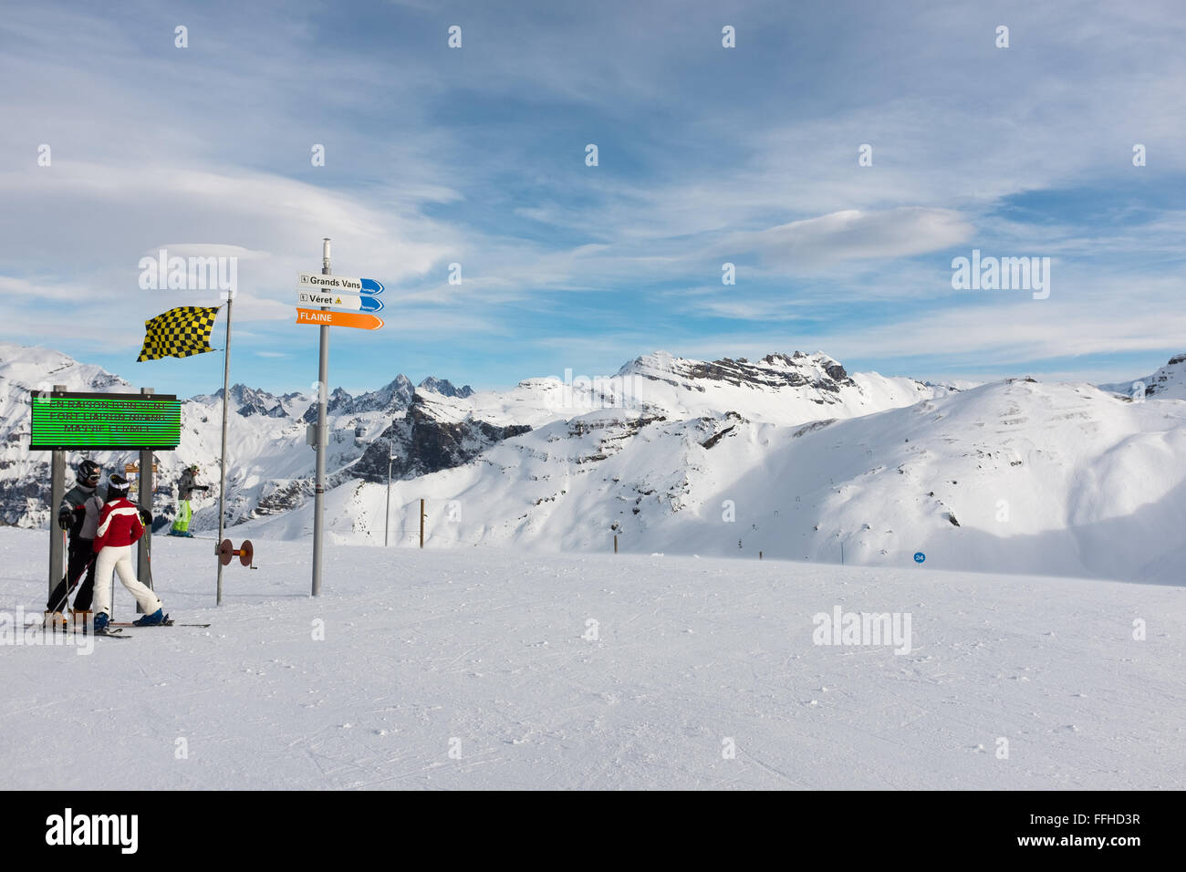 Flaine ski resort hi-res stock photography and images - Alamy