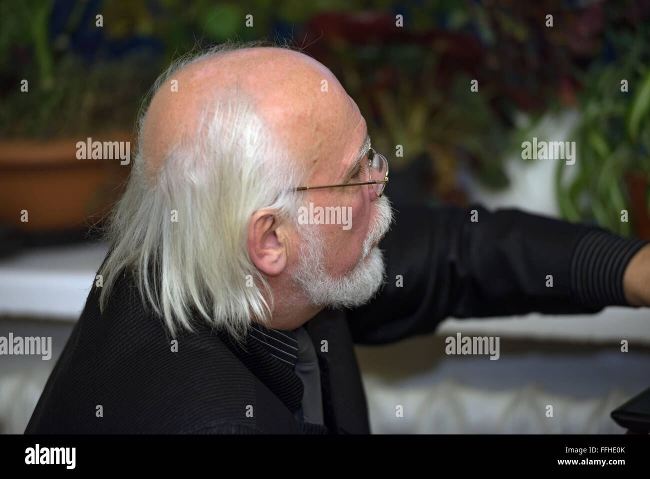 Portrait black man bald head hi-res stock photography and images - Alamy