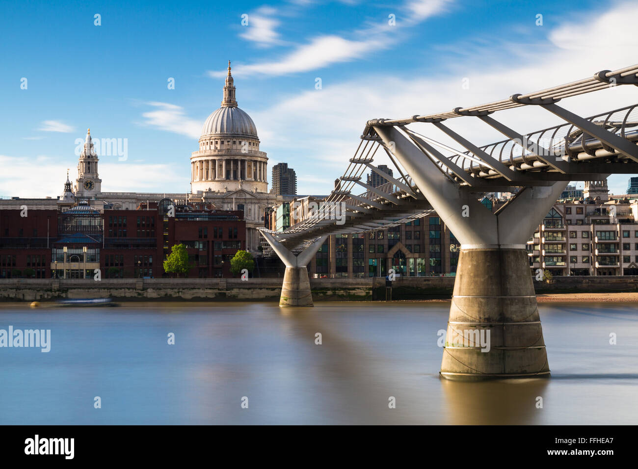 St.Pauls cathedral - Long Exposure version, London, England Stock Photo