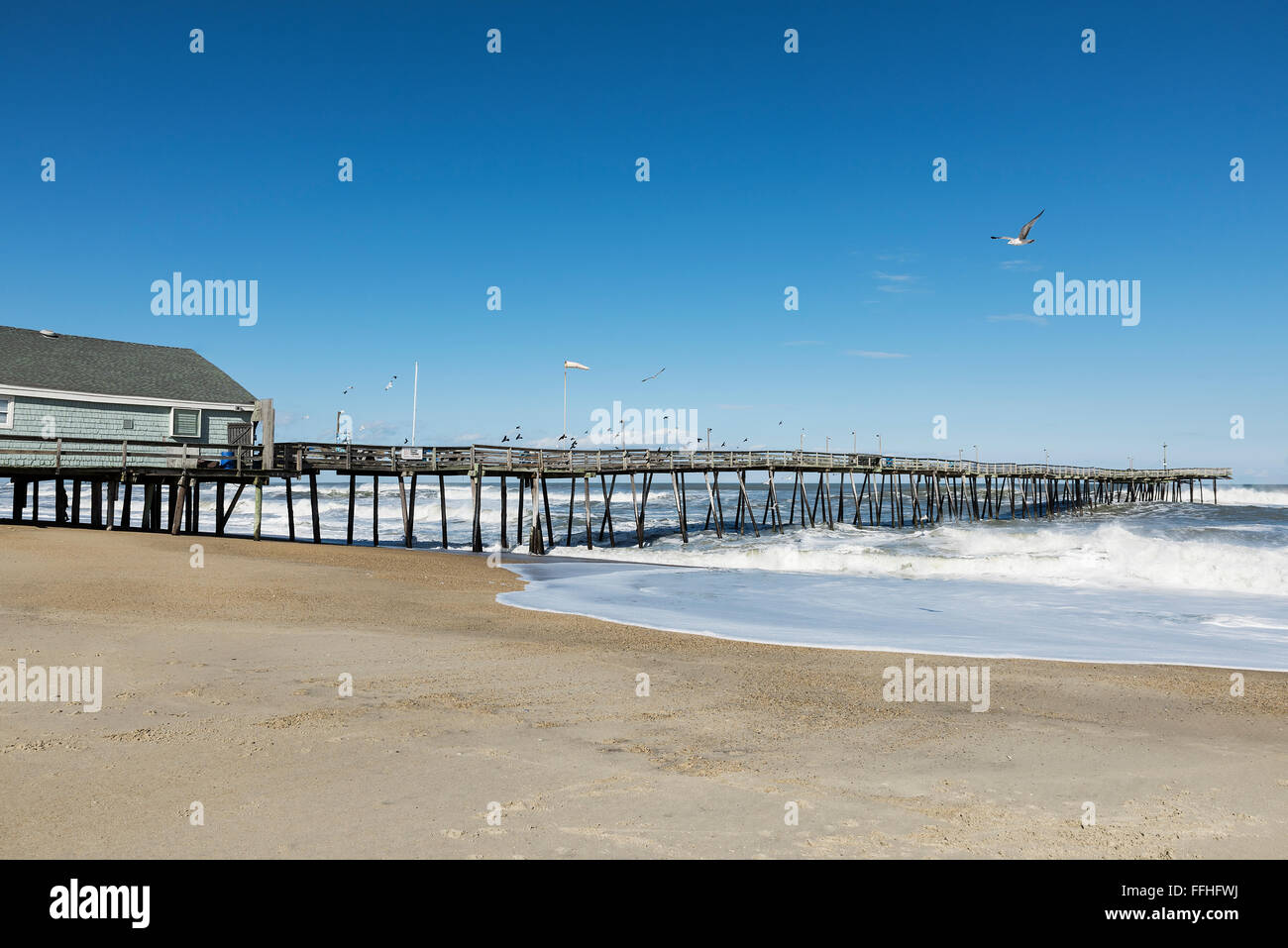 Avalon Fishing Pier, Kill Devil Hills, Outer Banks, North Carolina, USA