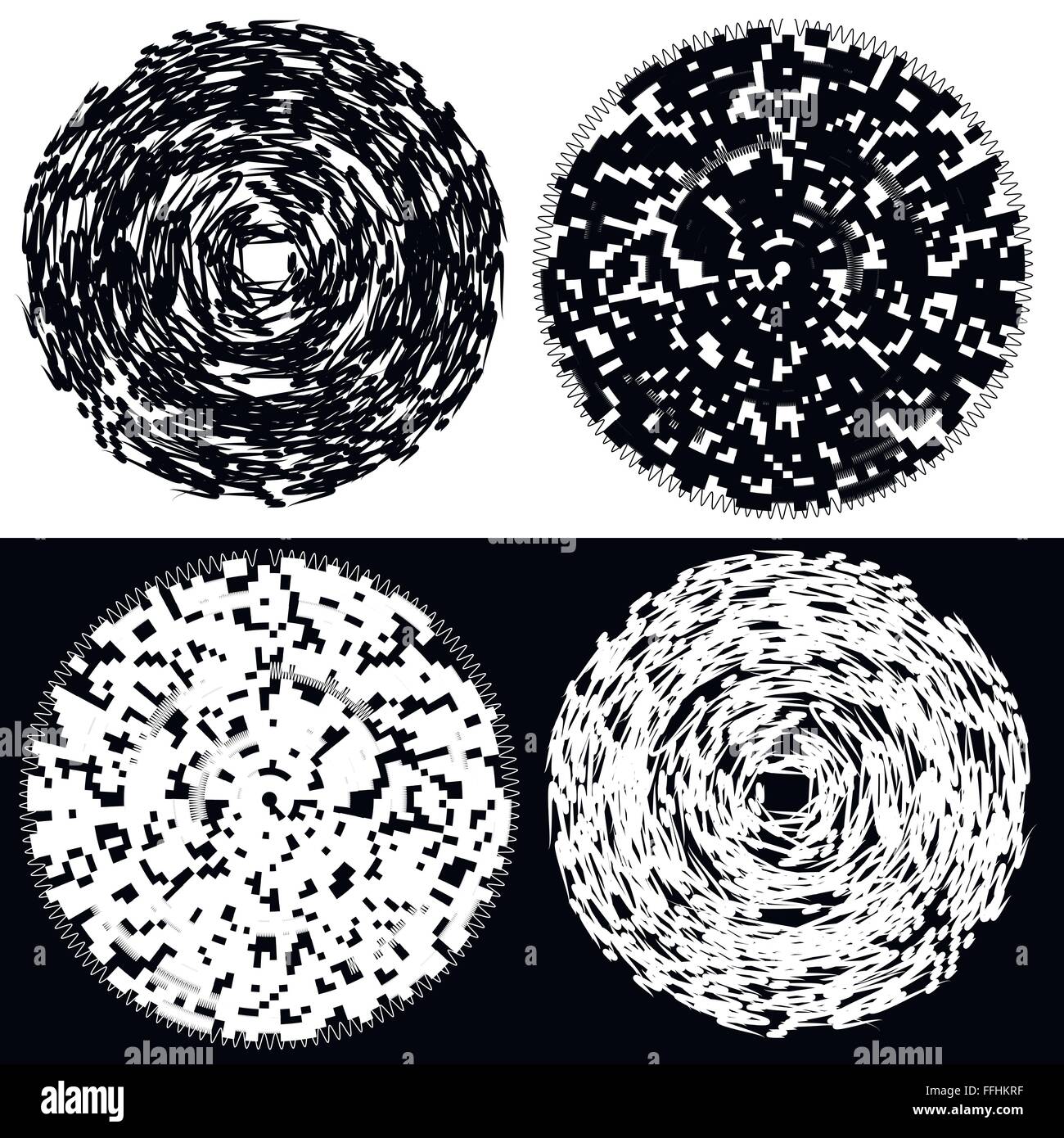 Set of Black Strokes Patterns Stock Vector Image & Art - Alamy