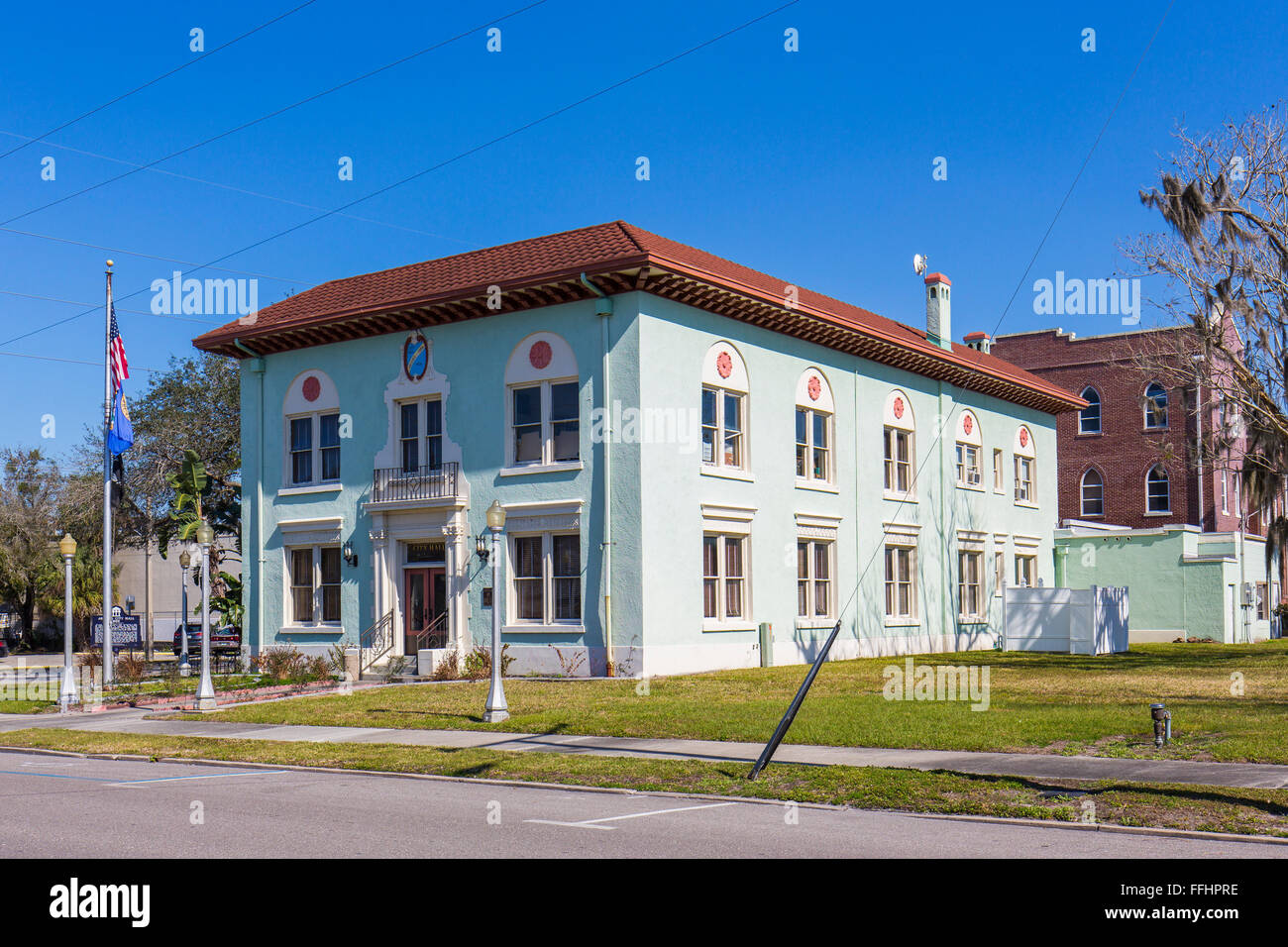City Hall built in 1926 in old historic town of Arcadia Florida Stock Photo Alamy