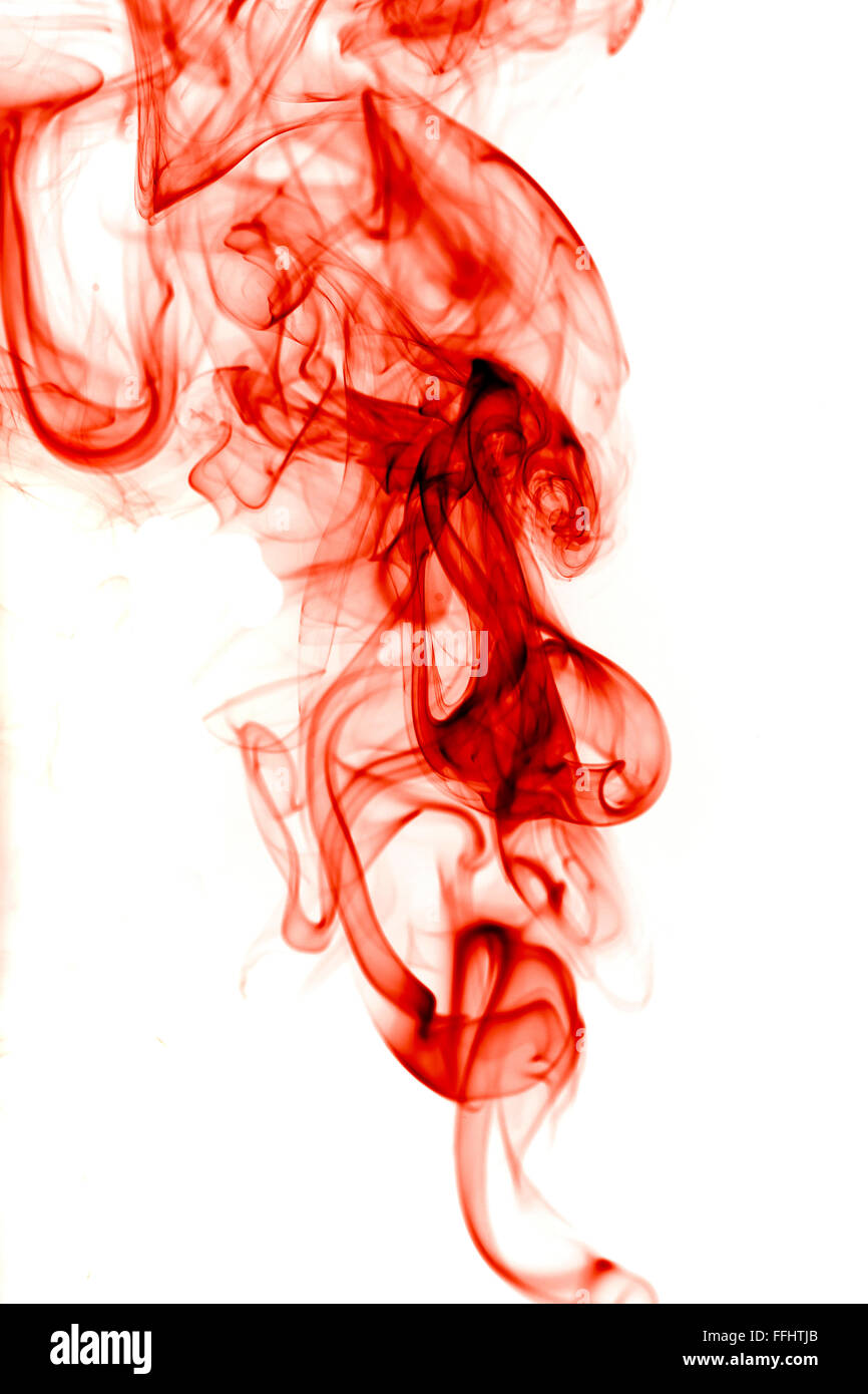 Red Ink in Water Stock Photo