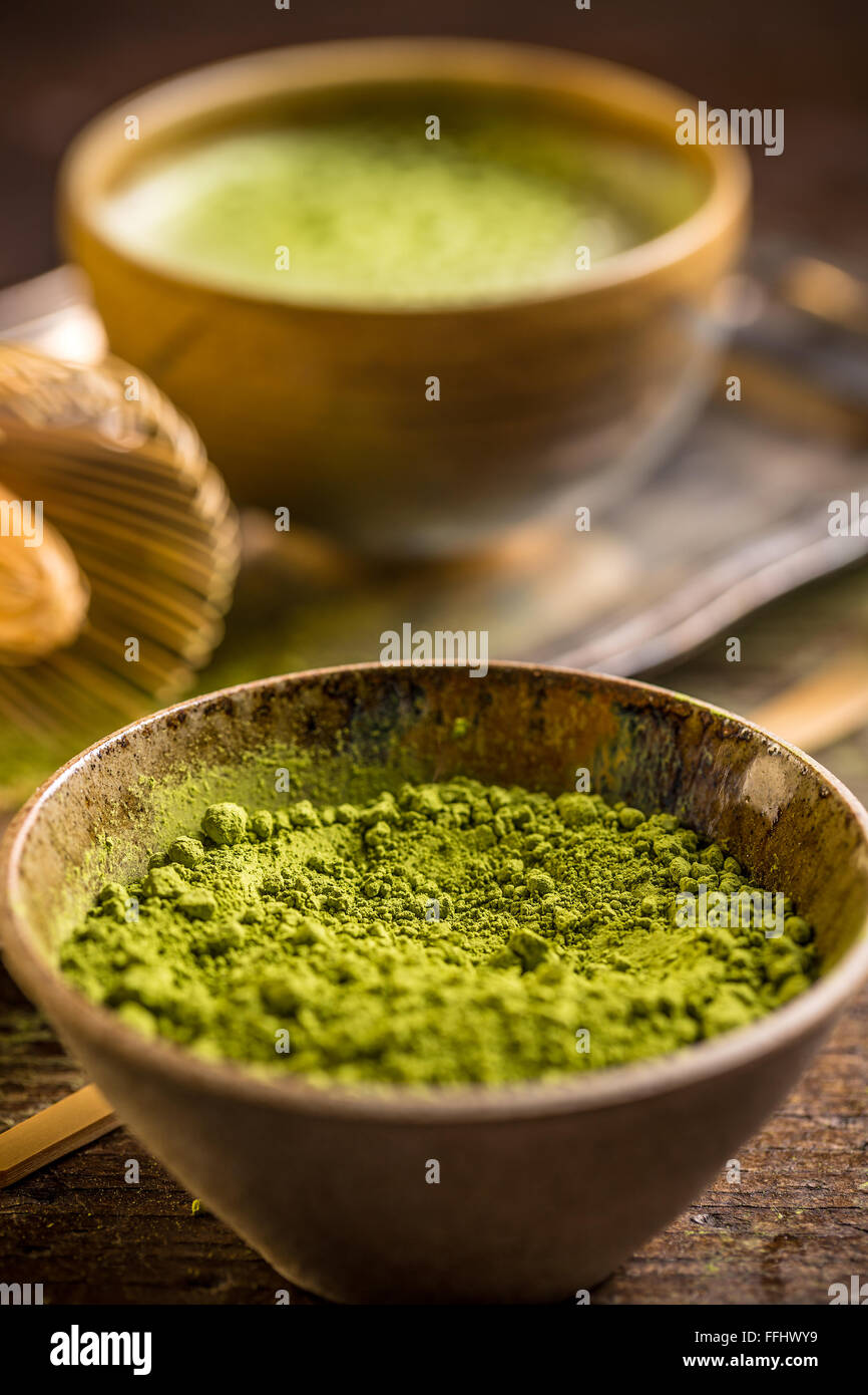 Matcha powder tea hires stock photography and images Alamy