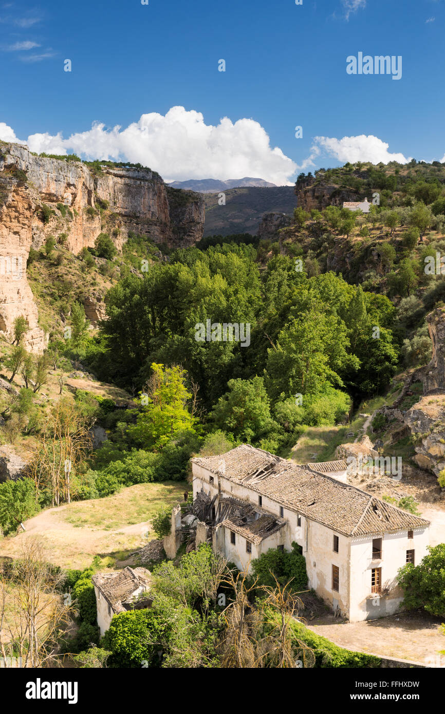Gorge at Alhama de Granada, Andalusia, Spain Stock Photo
