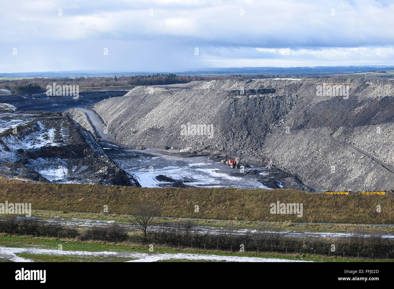 Banks Mining opencast site, near Cramlington, Northumberland, UK. Stock Photo