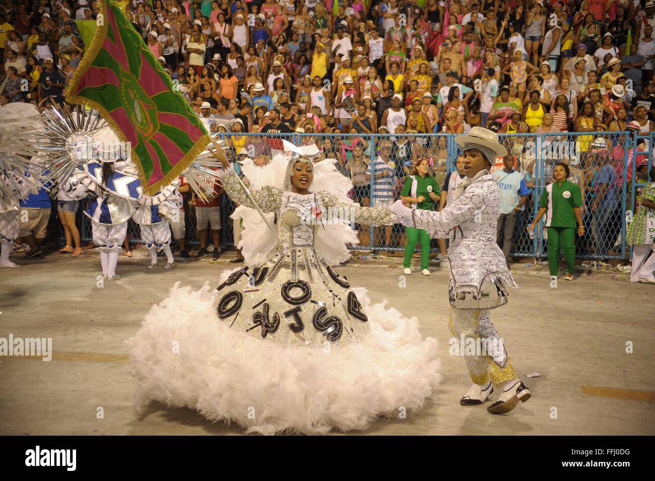 Samba Dancers Perform In The Sambadrome During The Parade Of Champions Following Rio Carnival