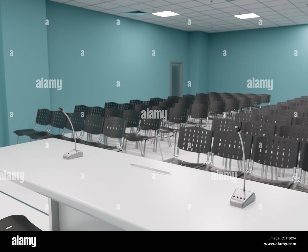 Empty conference room, speaker's point of view Stock Photo Alamy