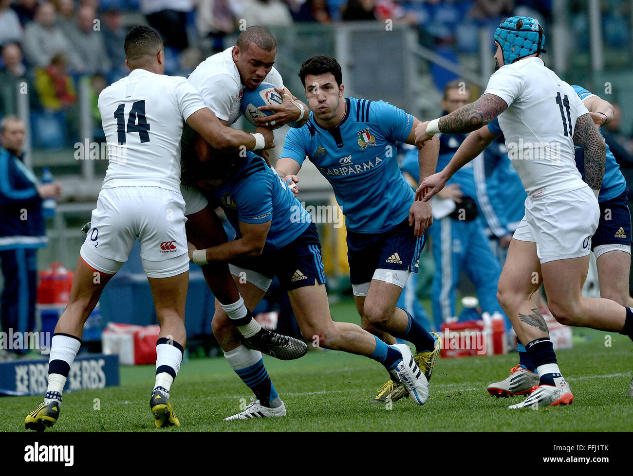 Rome, Italy. 14th Feb, 2016. On the second day of the 6 Nations Rugby ...