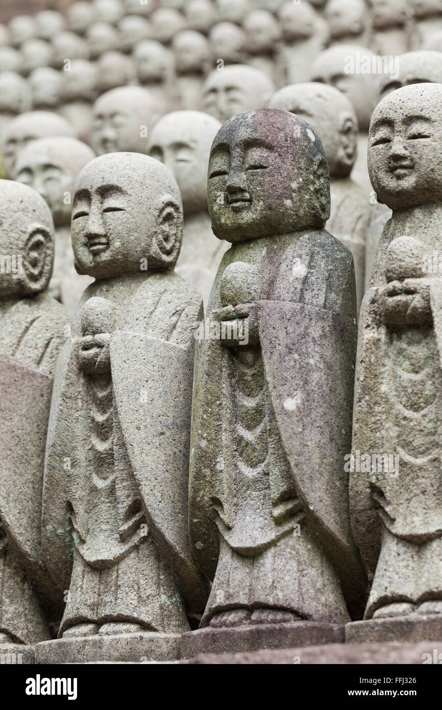 Statues at Japanese temple Stock Photo Alamy