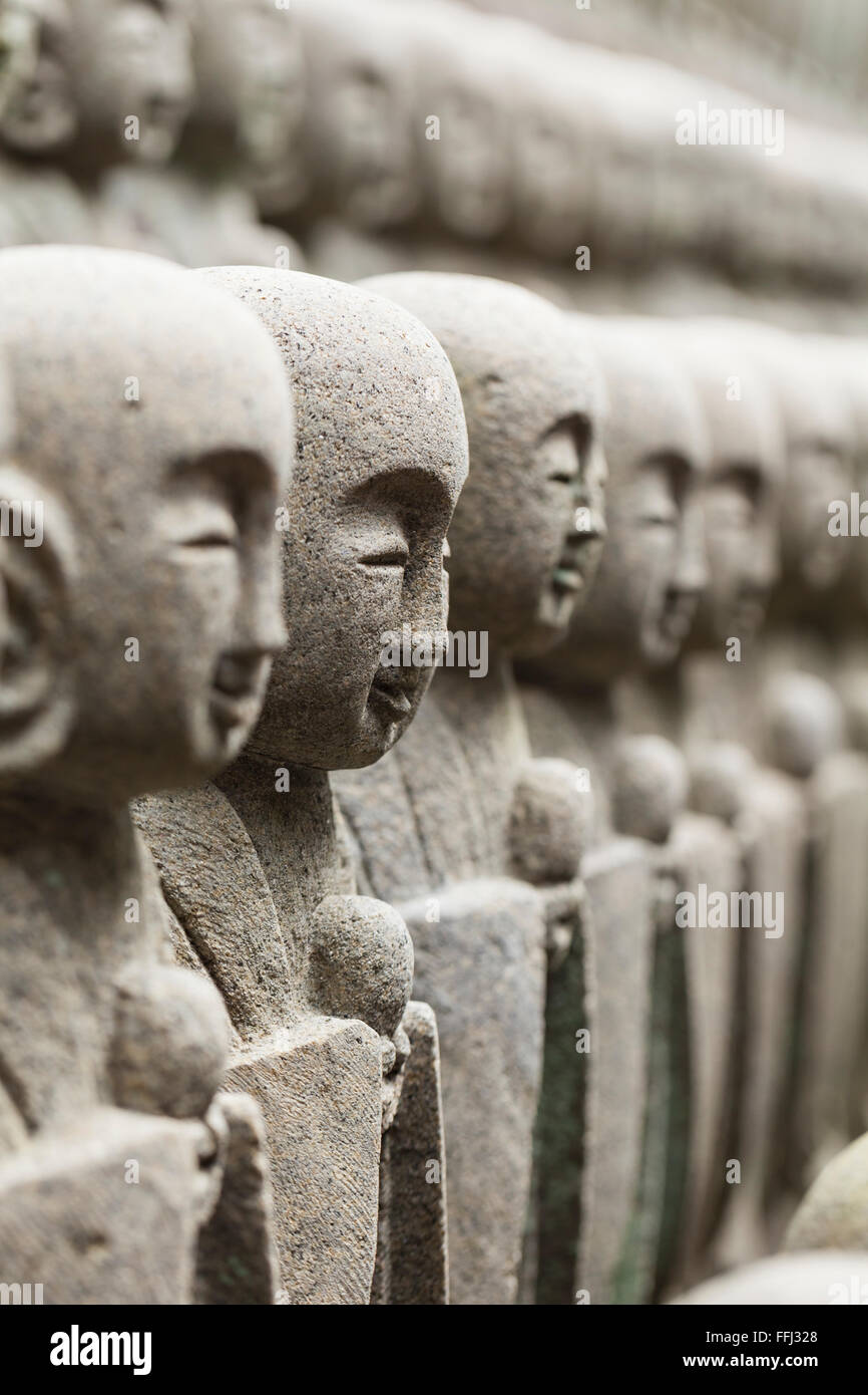 Statues at Japanese temple Stock Photo Alamy