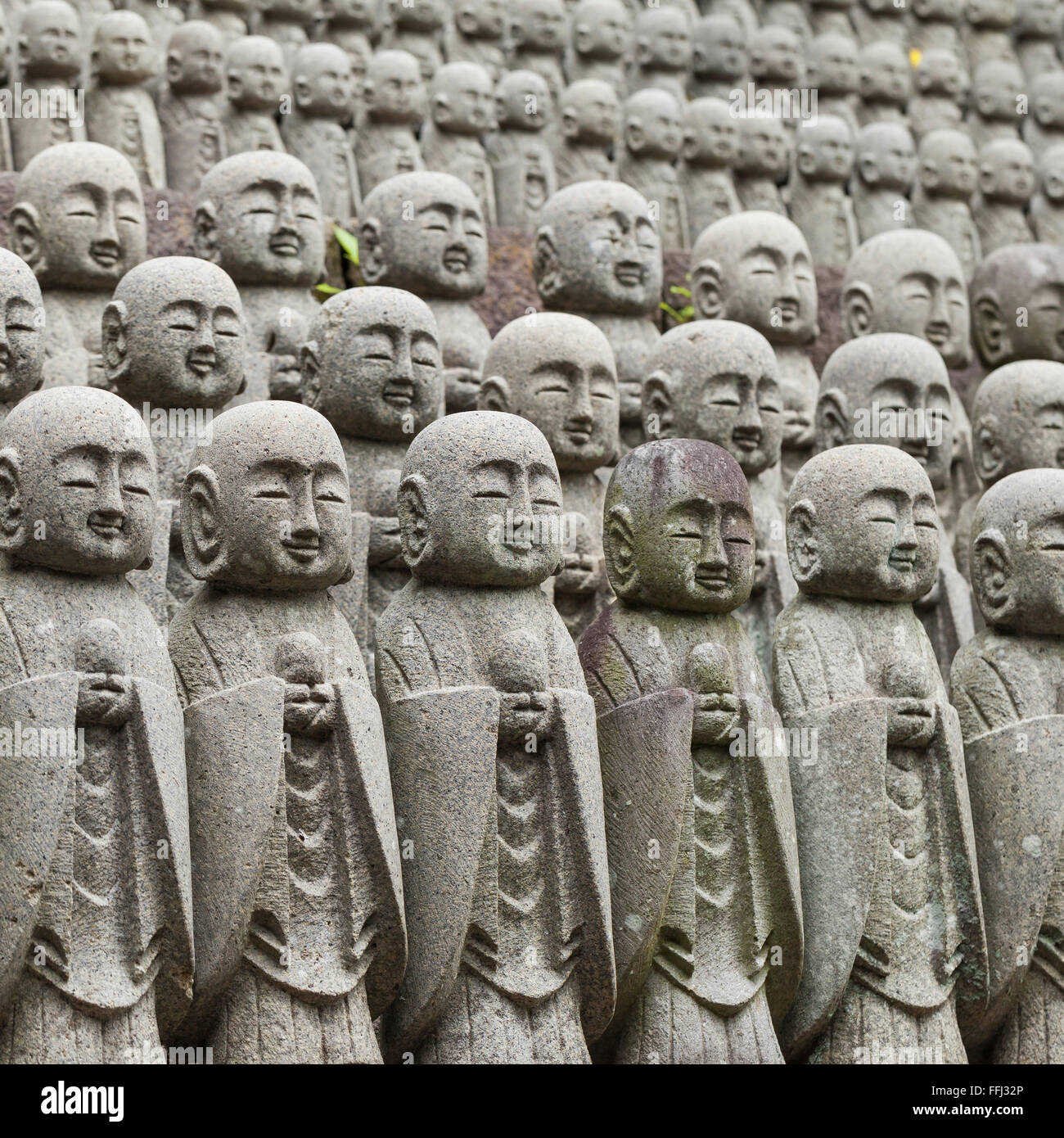Statues at Japanese temple Stock Photo Alamy