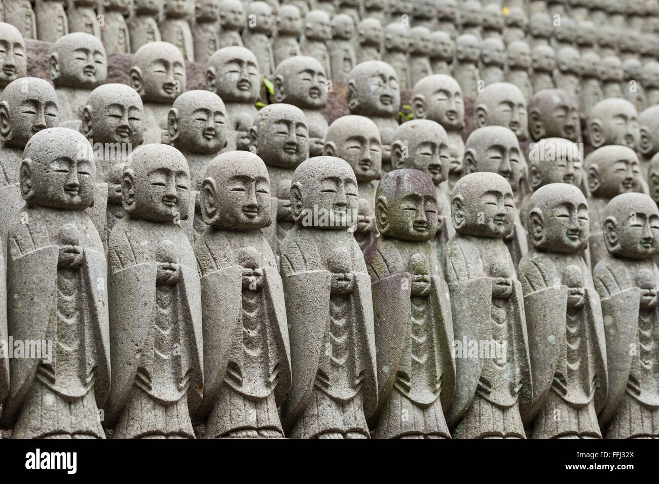 Statues at Japanese temple Stock Photo Alamy