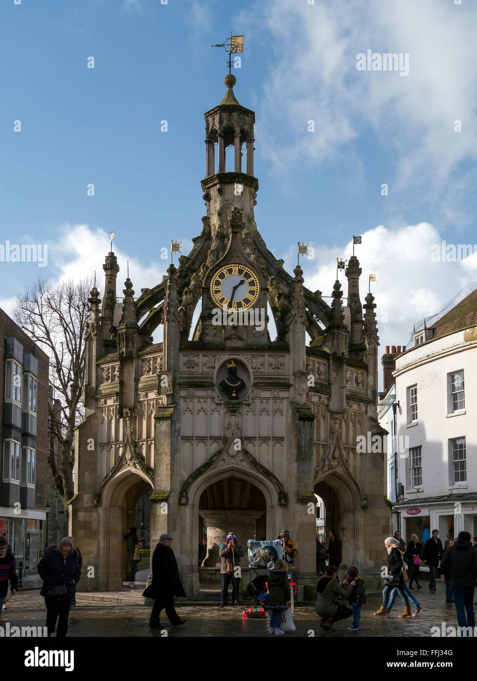 Chichester Clock Tower Stock Photo