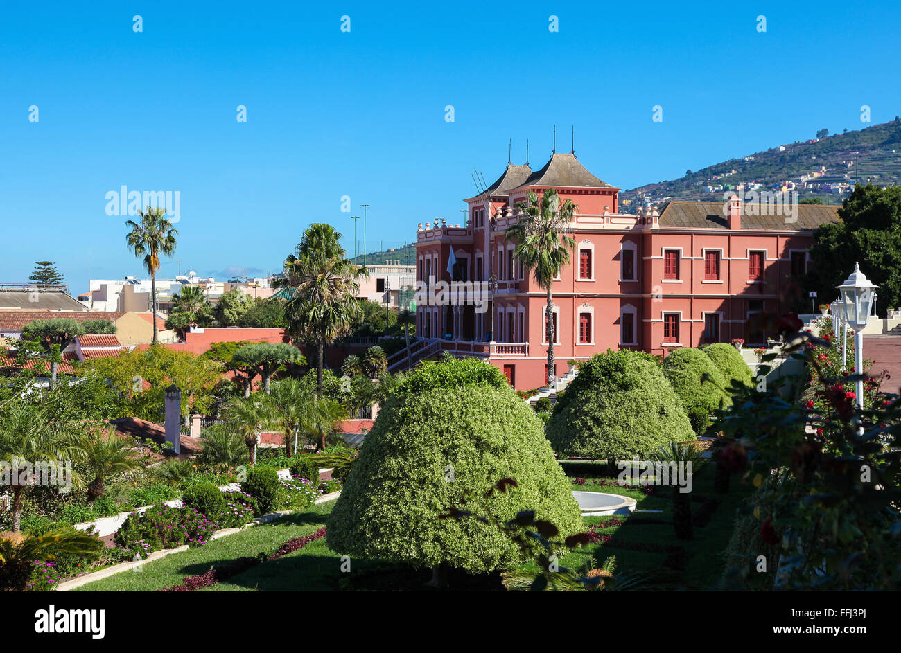 LA OROTAVA, SPAIN - JANUARY 22, 2016: Liceo de Taoro in La Orotava, a town in the northern part of Tenerife, one of the Canary I Stock Photo