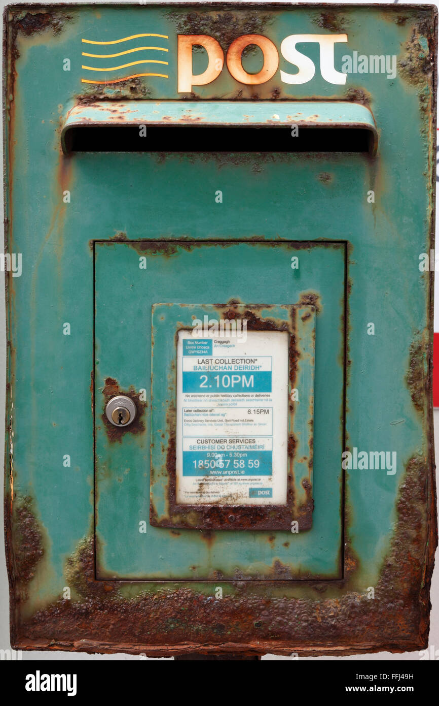 Irish Mail Box, Fanore, Ireland Stock Photo Alamy