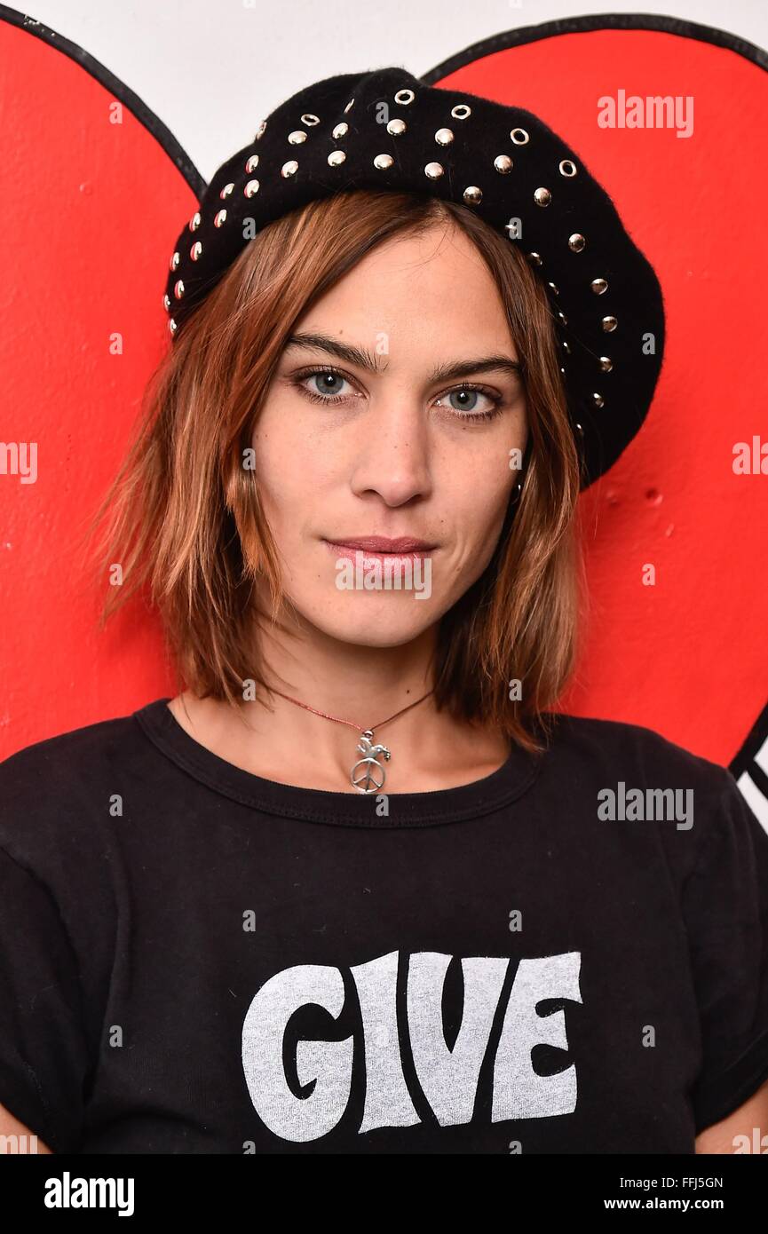 New York, NY, USA. 14th Feb, 2016. Alexa Chung in attendance for Tennessee Thomas Collection Launch, THE DEEP END CLUB, New York, NY February 14, 2016. Credit:  Steven Ferdman/Everett Collection/Alamy Live News Stock Photo