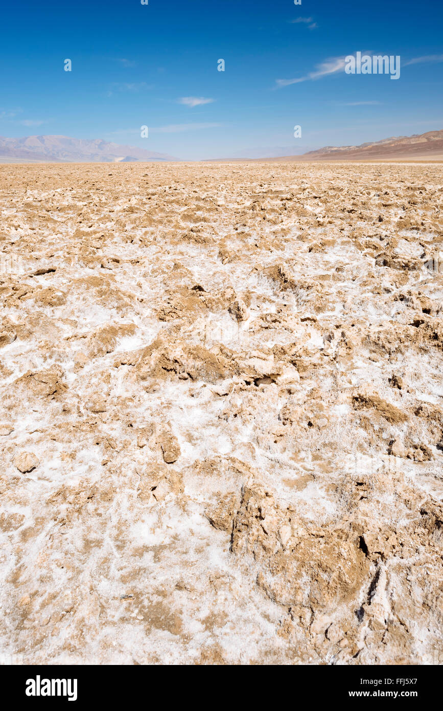 Badwater Basin in Death Valley National Park, California, the lowest ...