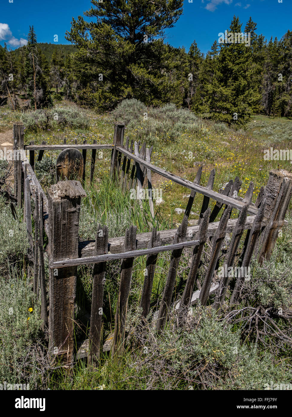 Old Cemetery, Tin Cup, Colorado Stock Photo Alamy