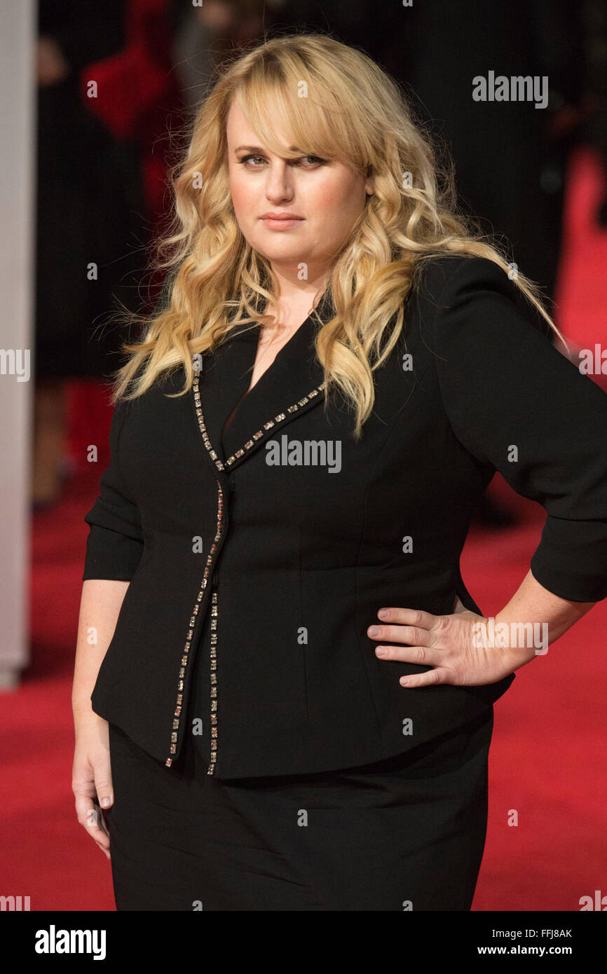 London, UK. 14 February 2016. Australian comedian and actress Rebel ...