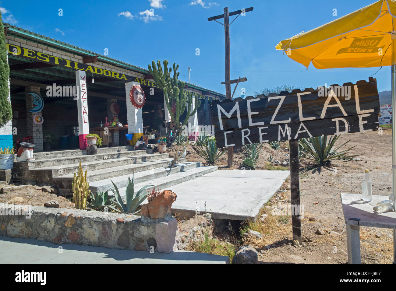 Santiago Matatlán, Oaxaca, Mexico - A mezcal distillery. Stock Photo