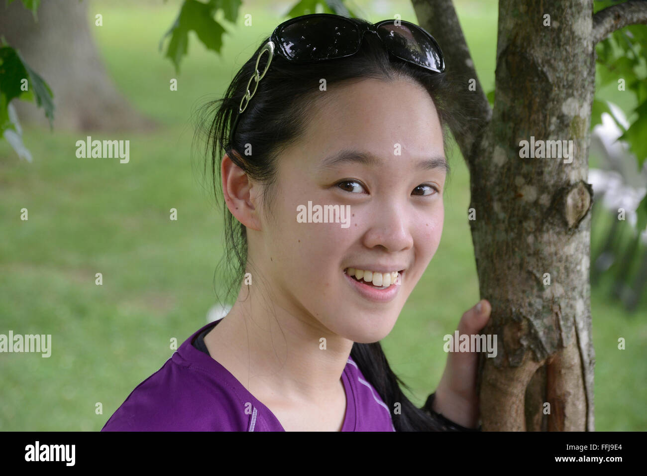 Portrait of Asiairlgn  American Stock Photo