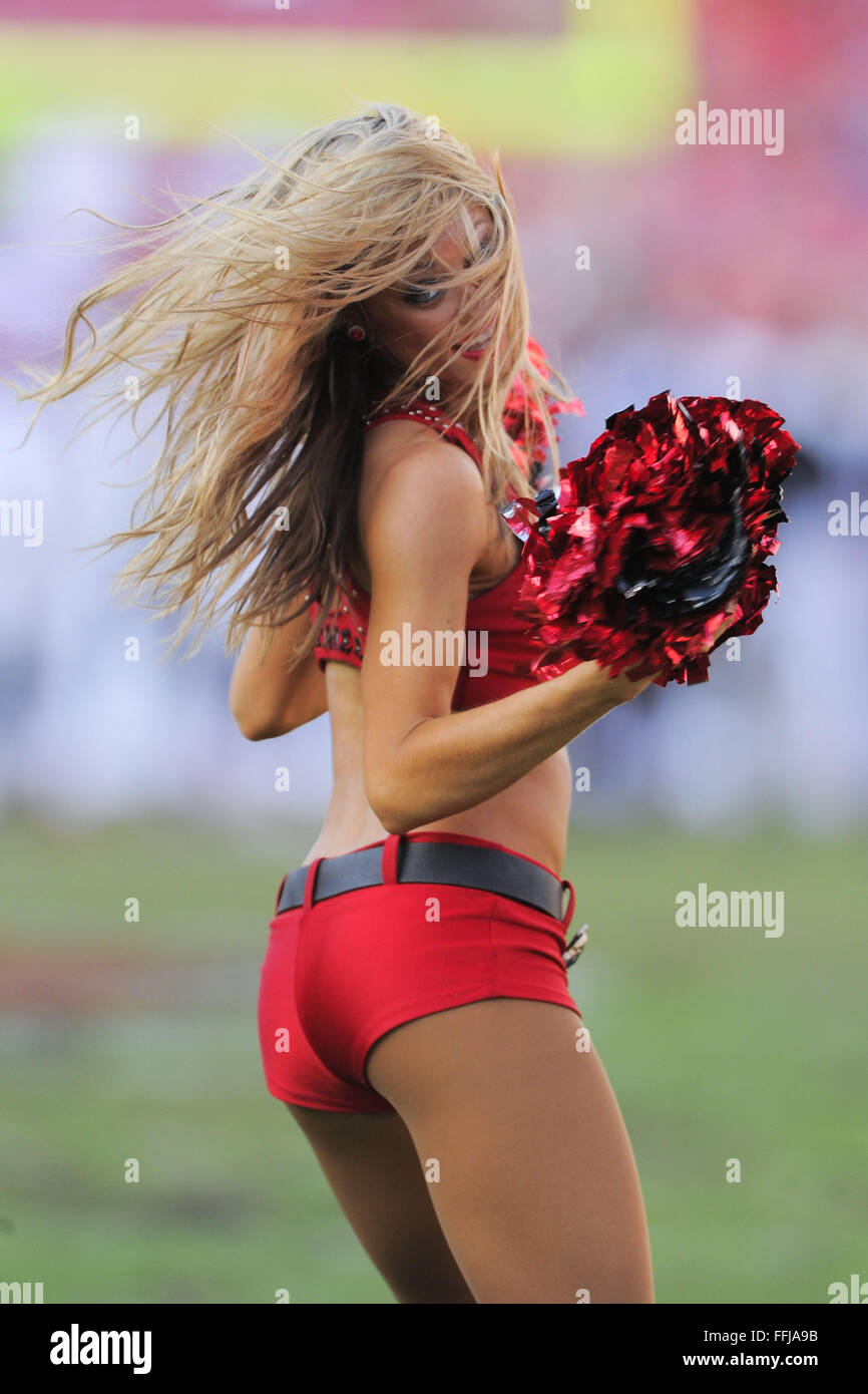 Nov. 17, 2013 - Tampa, FL, United States - Tampa Bay Buccaneers cheerleaders during the Bucs 41-28 win over the aAtlanta Falcons at Raymond James Stadium on Nov. 17, 2013 in Tampa, Florida.  .ZUMA PRESS/ Scott A. Miller (Credit Image: © Scott A. Miller via ZUMA Wire) Stock Photo