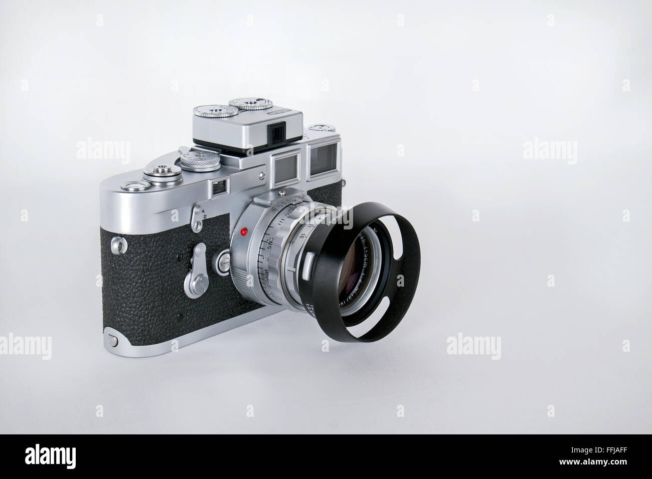Vintage Leica M3 film camera against a white background Stock Photo Alamy