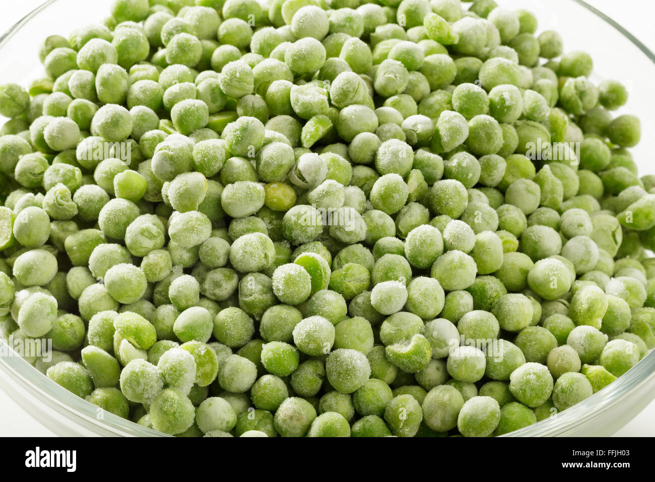 Frozen peas Stock Photo